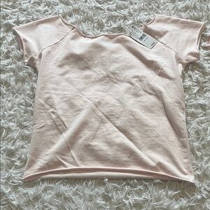 Brandy Melville light pink off the shoulder top